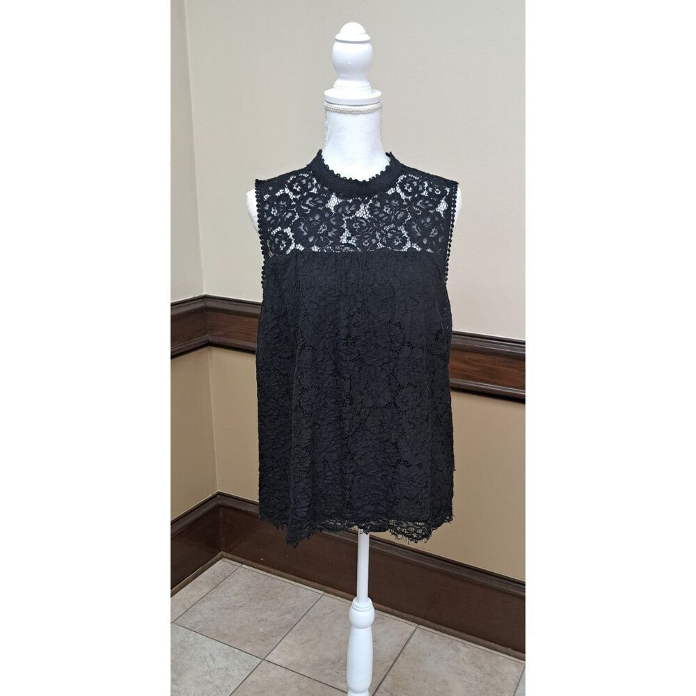 Xhilaration Black Lace Top – Size XL - romantic, cottagecore, boho, lace
